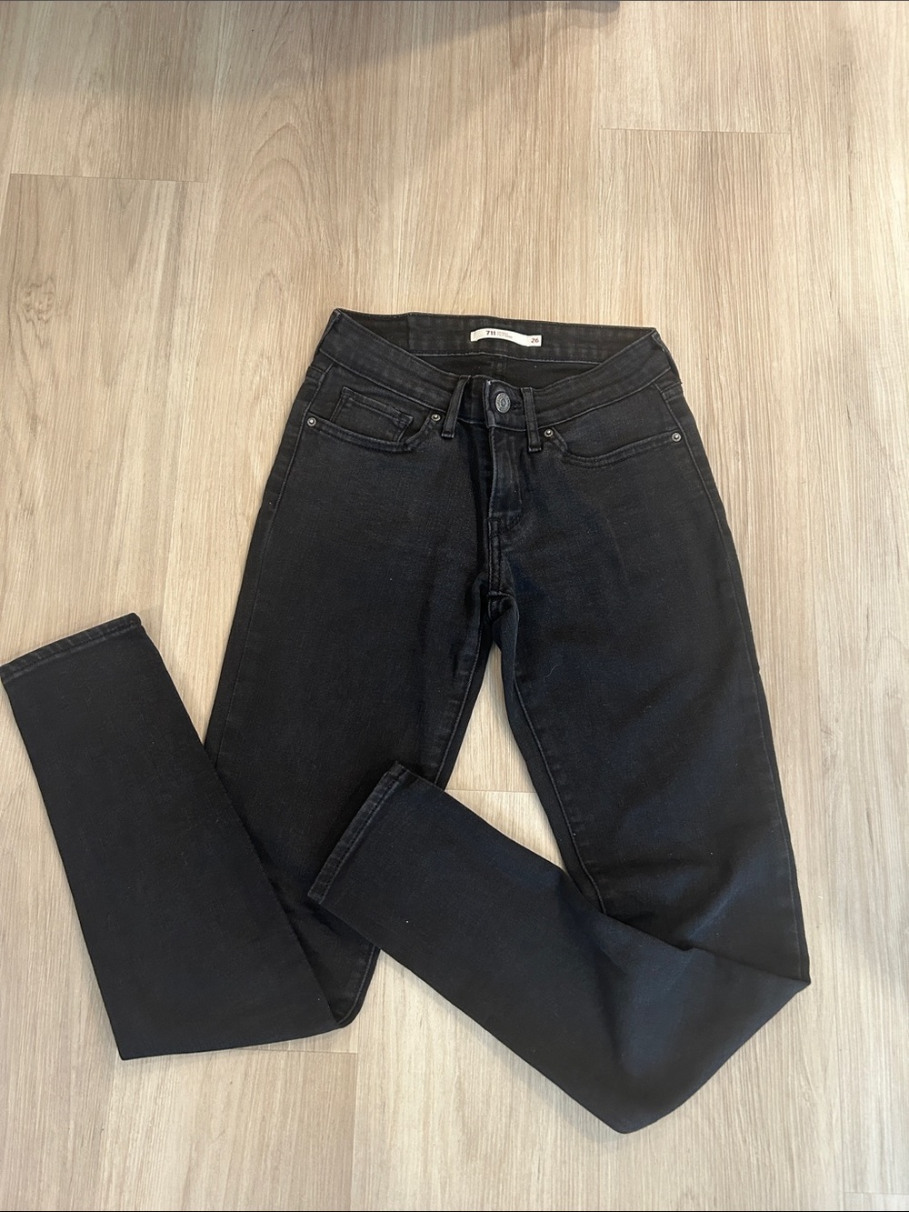 711 Levi's Black Skinny FiliForm Jeans